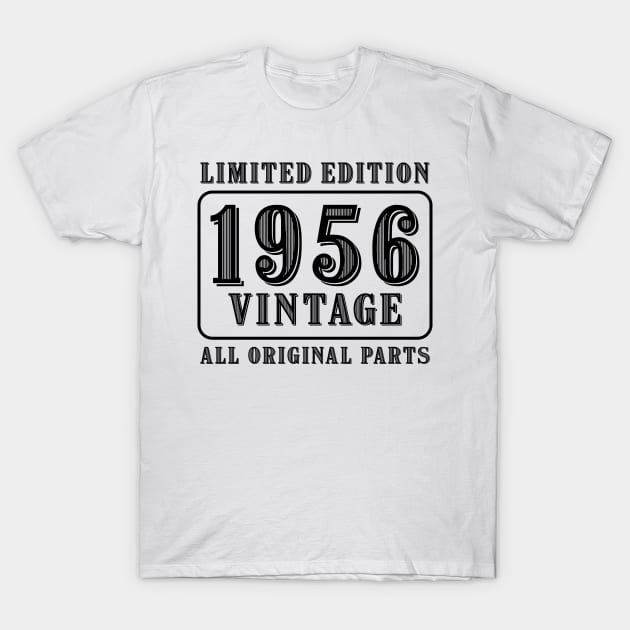 All original parts vintage 1956 limited edition birthday T-Shirt by colorsplash